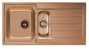 The kind of sink configuration, like single, 1.5 or double bowl as well as left or right hand drainer. Alveus Monarch Line 10 Copper Inset Sink Copper Kitchen Sink Sink Inset Sink