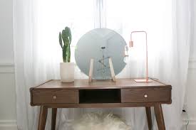 Palm Springs Pastel Bedroom Makeover For Alisha Marie Diy Vanity Mirror Minimalist Vanity Diy Vanity