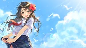 Subtitled anime or subbed anime & dubbed anime. Happy Anime Girl Student Uniform 4k Wallpaper 4 632