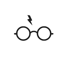 Harry Potter Glasses Vinyl Decal Sticker Harry Potter Lightning Harry Potter Silhouette Harry Potter Glasses