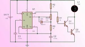 Adjustable on off timer(using 555 astable mode) in this circuit a timer with cyclic on off operations is designed. Simple Pwm Lamp Dimmer Circuit Using Ic 555 Timer