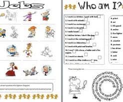 Jobs And Occupations Pictionary Vocabulary Exercises Occupation Teacher Box