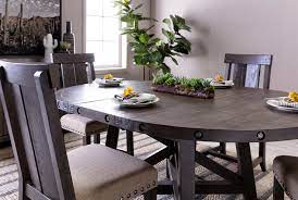 Jaxon Grey 5 Piece Round Extension Dining Set With Wood Chairs In 2021 Grey Dining Tables Extension Dining Table Dining Table
