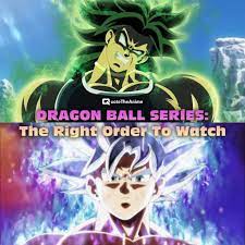 Wednesday, 6th january 2021 at 5:38 pm. Dragon Ball Series The Right Order To Watch Explained