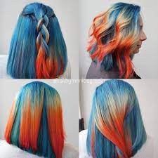 Bomb Pop Inspired Haircolor With Different Styles Guy Tang Superpower In Ocean Reign Phoenix Fire And Blue Fire Hair Color Hidden Hair Color Light Hair Color