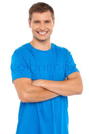 According to the peases, men voted this their favorite position for seated women. Casual Portrait Of Smiling Man Posing Stock Image Colourbox