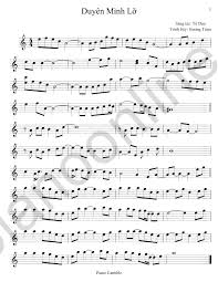 Hương tràm | duyên mình lỡ #dml phiên bản hoạt hình. Piano Sheet Duyen Minh Lá»¡ HÆ°Æ¡ng Tram Tá»± Há»c Ä'an Piano