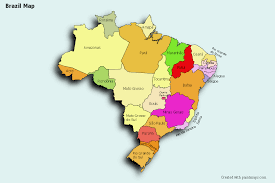 Create Custom Brazil Map Chart With Online Free Map Maker Color Brazil Map With Your Own Statistical Data Online Interactive Vect Brazil Map Map Maker Map