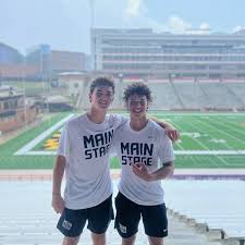Charlie Ruvinsky '25 and Jack Holbrough '25 at Main Stage in MD.
