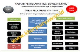 Contoh blangko skhu sekolah sd 2017. Aplikasi Nilai Ijasah Dan Cetak Skhun Smp Tahun 2021 Kherysuryawan Id
