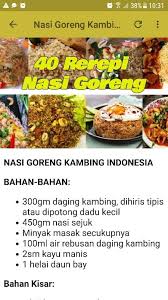 Selain rasa yang gurih nasi ini dijual dengan harga yang cukup. 40 Resepi Nasi Goreng 1 0 Download Android Apk Aptoide