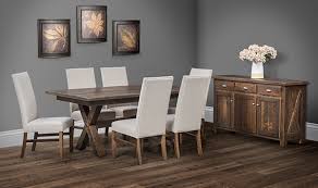 Choose the dining room table design that defines your family's style and character. Barnwood Dining Room Amish Depot
