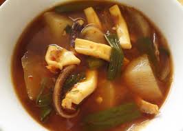 Put kelp and dried anchovies into water. Squid Soup Ojingeo Guk Recipe Maangchi Com
