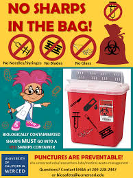 Some states mandate needles be disposed of in only sharps containers that are properly labeled. Medical Waste Management Environmental Health Safety