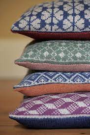 Knitted dolls with a designer wardrobe 200 pages filled with doll knitting patterns arne and carlos , the fun and quirky knitters of 55 christmas balls to knit, have turned their attention to dolls, lots of them, all overflowing. The Arne Carlos Cushion Collection For Rowan Arne Carlos Arne And Carlos Knitted Cushion Pattern Knitted Cushions