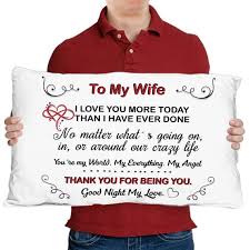 Birthday Gift Ideas For My Wife To My Wife Anniversary Gifts Gift For Wife Wife Pillow Etsy Birthday Gift For Wife Wife Birthday Gifts For Wife