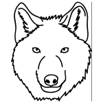 Useful drawing references and sketches for beginner artists. How To Draw A Simple Wolf For Kids