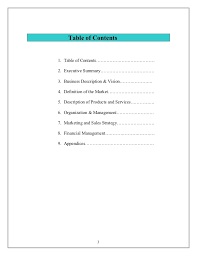 A business plan can take many forms depending on your business type. Does A Business Plan Need A Table Of Contents