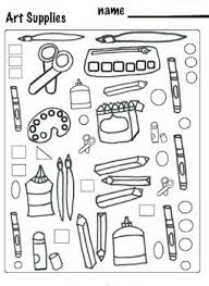 Draw Everyday Art Supplies With Shapes 6 Pages Everyday Art Drawing Supplies Practice Drawing Shapes