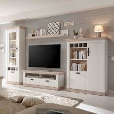 tv anbauwand in kiefer weiss skandinavischen landhausstil 4 teilig jetzt bestellen unter ht wohnzimmermobel wohnzimmermobel landhausstil wohnzimmermobel weiss