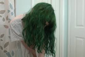 Green Hair Vibrant Locks Hair Colour Hair Dye Bright Aesthetic Grunge Pastel Green Hair Scene Hair Green Hair