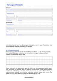 Die vollmacht ist nur wirksam, solange die bevollmächtigte person die vollmachtsurkunde besitzt und bei vornahme eines rechtsgeschäfts die urkunde im original vorlegen kann. Vorsorgevollmacht Pdf Vorlage Zum Ausdrucken