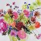 Watercolour painting course big bold flowers in event image