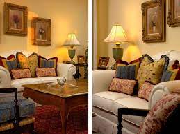 French Country Living Room Red Blue Green Yellow Traditional Art Lighting Accessories Red Living Room Decor French Country Living Room Living Room Red