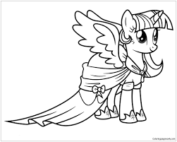 She is a purple unicorn from a fairyland. My Little Pony Princess Twilight Sparkle Coloring Pages Cartoons Coloring Pages Coloring Pages For Kids And Adults