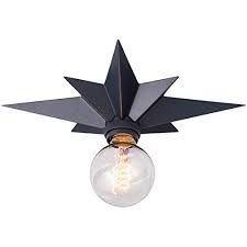 Viluxy Flush Mount Ceiling Light Black Star Light Fixtures Ceiling For Hallway Entryway Flush Mount Ceiling Lights Star Lights On Ceiling Star Light Fixture