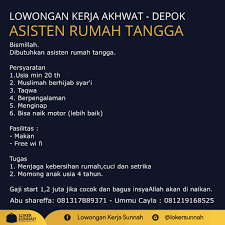 Loker akhwat bercadar cianjur update loker kabupaten cianjur terbaru… baca selengkapnya. Maisyah Id Lowongan Kerja Akhwat Depok Bismillah Facebook