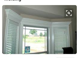Crown Molding Bay Window Interior Window Trim Interior Windows Bay Window Treatments