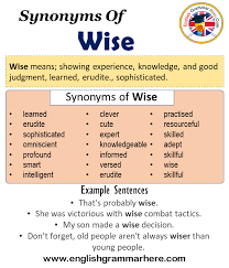 Check spelling or type a new query. Synonyms Of Wise Wise Synonyms Words List Meaning And Example Sentences English Grammar Here