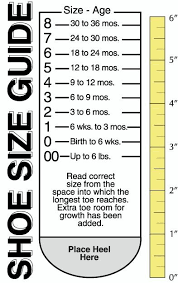 Baby Toddler Shoe Size Measurements Loom Knitting