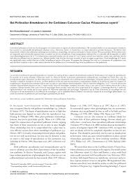 How can i go about converting inches to gallons? Pdf Bat Pollination Breakdown In The Caribbean Columnar Cactus Pilosocereus Royenii1