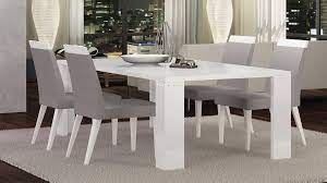 5 pcs dining table set, modern bar table set with 4 chairs, home kitchen breakfast table and chairs set ideal for pub, living room, breakfast nook, easy to assemble (rustic brown) 3.7 out of 5 stars 33 Modern Luxury Modern White Dining Table Set Novocom Top