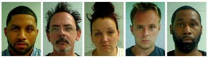 Five arrested by drug task force