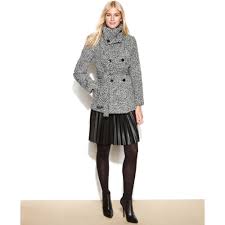 Shop double breasted pea coat by calvin klein online. Buy Calvin Klein Women S Double Breasted Wool Coat With Belt Up To 75 Off