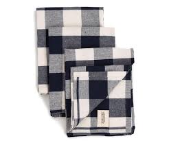 Blue and white kitchen towels. Navy Blue And White Checkered Kitchen Dish Towels Set Of 3