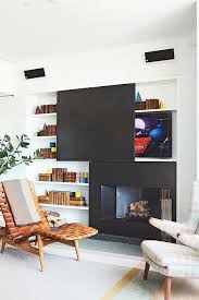 The artwork over the sofa, reproducing a 1936 telegram from r. 24 Unique Fireplace Mantel Ideas Modern Fireplace Designs