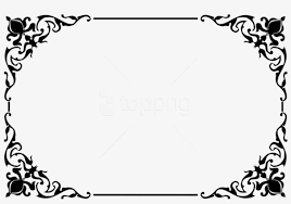Black and white christmas clipart, santa clip art, christmas tree, snow winter house draw, doodle, vector, illustration. Free Png Decorative Border Png Png Wedding Card Png Clipart Free Transparent Png Download Pngkey
