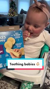 Soothe n’ Chews by Gerber. I found in Kroger & at Target. They come in  Banana & Strawberry Apple. Elena LOVES these! So great for her teething  pain. #babiesoftiktok #babytiktok #babygirl #babysmile ...