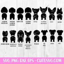 Download Dog Butt Bundle Svg Dog Svg Dog Lover Svg Canine Clipart