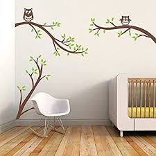 We have an extensive collection of amazing background images carefully chosen by our community. Amazon Com Owls On The Branch Cartoon Wall Decal Sticker Kids Baby Boys Girls Room Wallpaper Decoration C Small Leaves Lime Tree Green Trunk And Owl Brown Tools Home Improvement