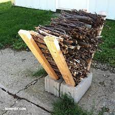 25 Cinder Block Projects You Need For The Homestead Outdoor Firewood Rack Backyard Fire Diy Fire Pit