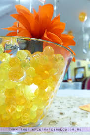 To decorate you holiday table you could use flowers, colorful leaves, vegetables, fruits. Orange Yellow 40th Birthday Party Decorations