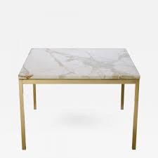 Florence knoll ™ low coffee table 35 x 35. Florence Knoll Florence Knoll Coffee Table With Calacatta Marble 24 Karat Gold Edition