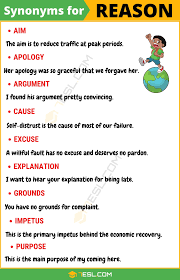 Reason Synonym List Of 17 Synonyms For Reason With Examples 7 E S L Writing Words Learn English Words English Vocabulary Words
