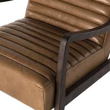 Willis & gambier full flat rise & recline electric chair 832 mink brown. Elkan Mid Century Camel Leather Brown Arm Chair Kathy Kuo Home