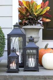 A Trio Of Lanterns Make Beautiful Front Porch Decorations Lantern Set Front Porch Decorating Decor
